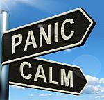 panic-or-calm-signpost
